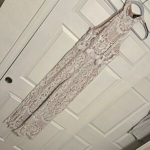 Elegant Lace Halter Jumpsuit
